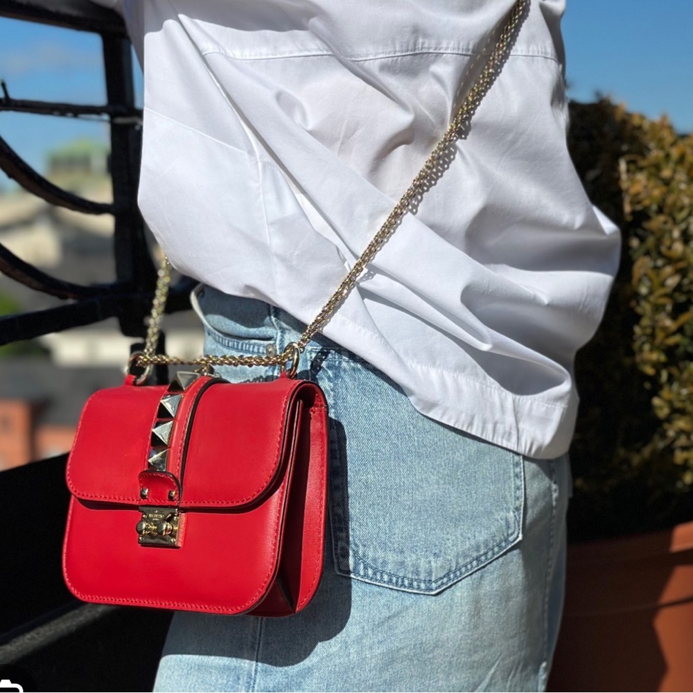 Valentino Small Glam Rock Red Bag